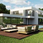 Espace piscine villa Golf de Saint-Denac conception Ark Studio Partners