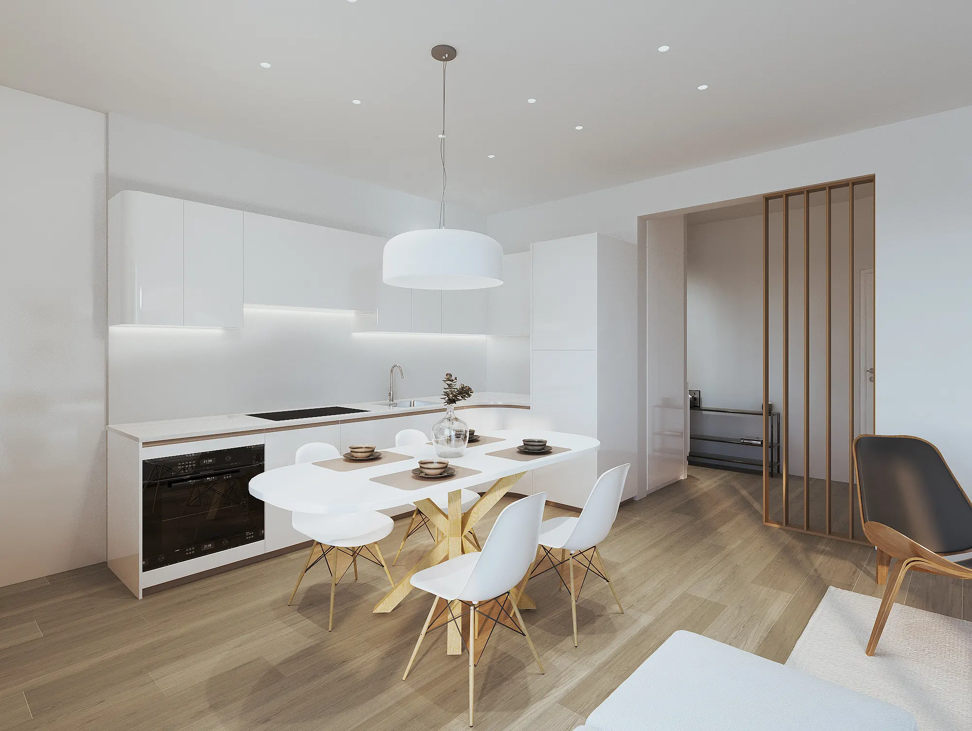 Architecture interieure et renovation d'un appartement face mer à La Baule