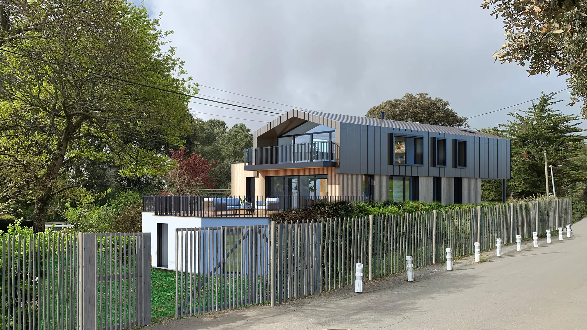 Maison d'architecte par ark studio à saint marc sur mer entre pornichet et Saint nazaire
